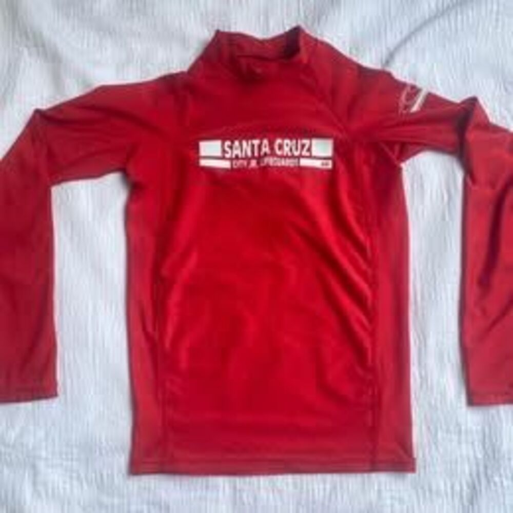 O’Neill Kids Santa Cruz JR Guards Rashguard Red size 8-12